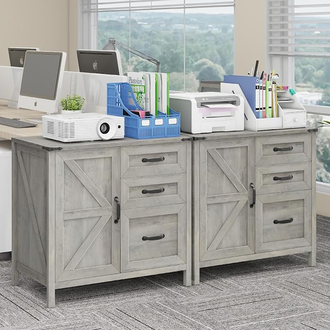3 Drawers Farmhouse File Cabinet - Image 8