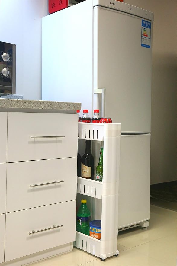 Laundry Room Organizer, Mobile Shelving Unit Organizer - Image 2