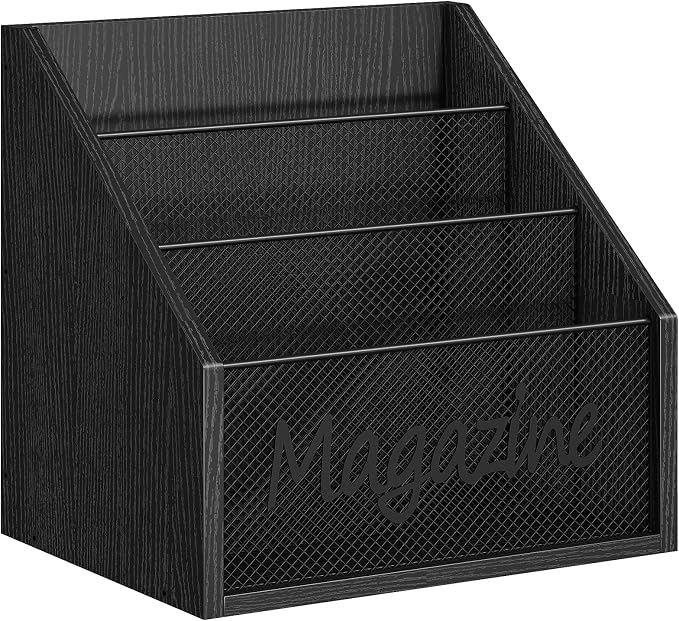 Magazine Holder, Wood Magazine Rack Floor, Mail Organizer Countertop, Magazine - Image 8