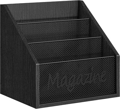 Magazine Holder, Wood Magazine Rack Floor, Mail Organizer Countertop, Magazine - Image 8
