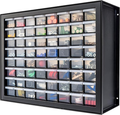 IRIS USA 64-Drawer Screw Organizer, Hardware Storage, Made in USA, Building by IRISUSA