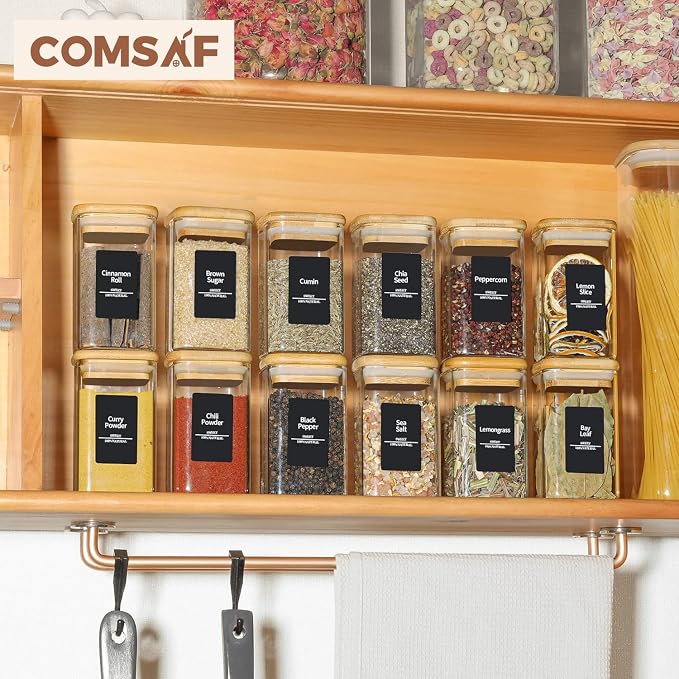 ComSaf 6Pcs 8oz Spice Jars - Image 8