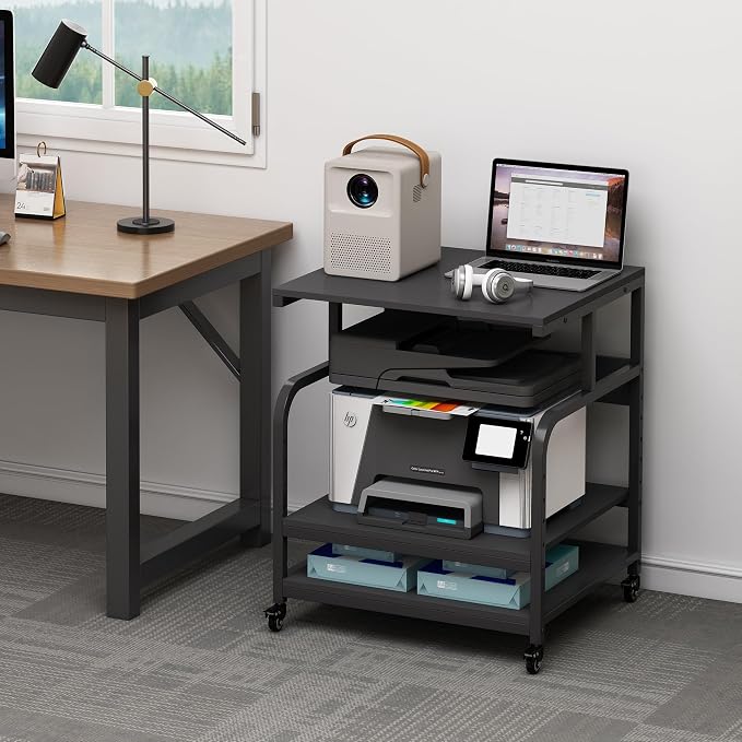 25.6" x 23.6" Extra Large Printer Stand Table - Image 6
