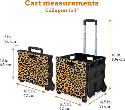 Ultra-Slim Rolling Collapsible Storage Pack-N-Roll Utility-carts, - Image 2