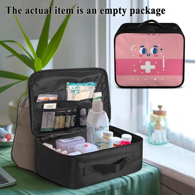 Family Medicine Storage Bag Pill Bottle Organizer - Image 3