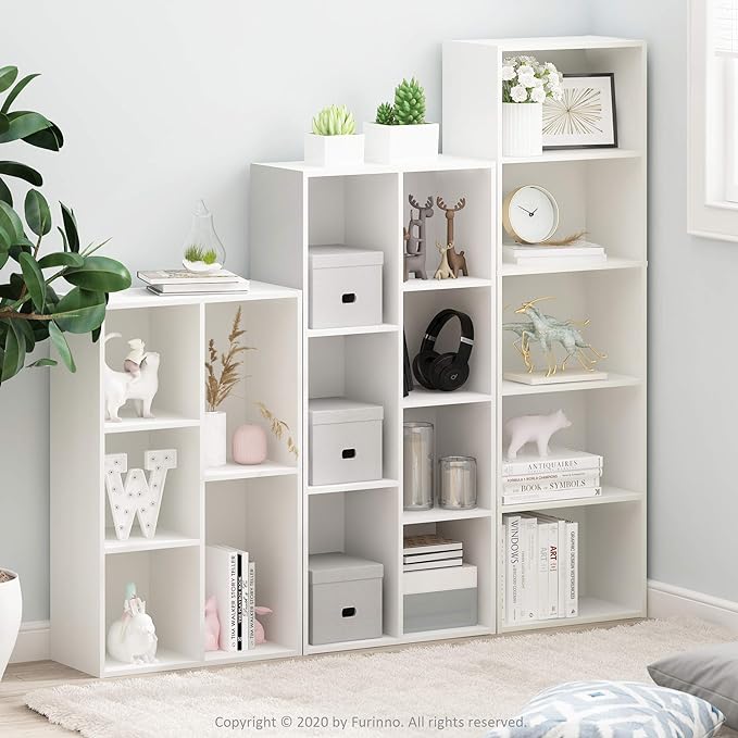 Furinno LUDER Book Shelf, 5-Cube Bookshelf, Bookcase - Image 8