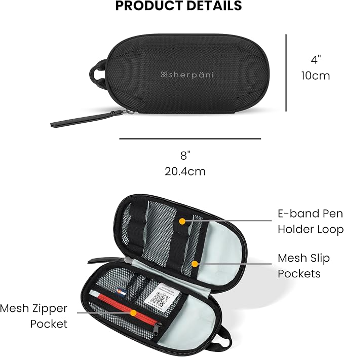 Sherpani Mini Co-Pilot, Travel Cable Bag, Cord Storage Organizer, Small Tech - Image 2