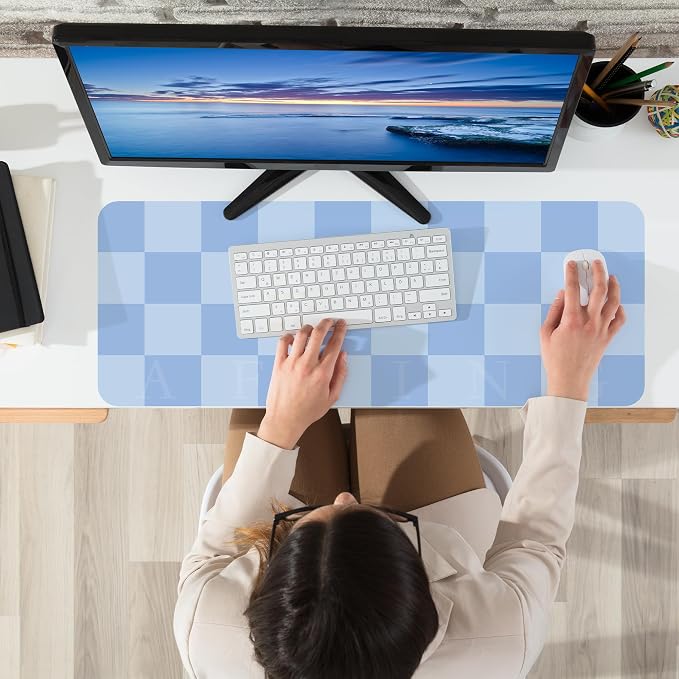 Non-Slip Desk Pad, Waterproof PU Leather Protector, Easy Clean Laptop Mat - Image 5