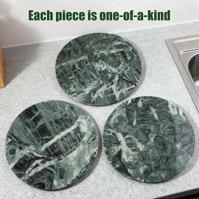 12" Marble Lazy Susan Turntable - Image 6