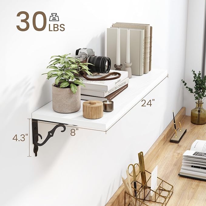 Floating Shelves for Wall, 8 Inch Deep Floating Shelf - Image 3