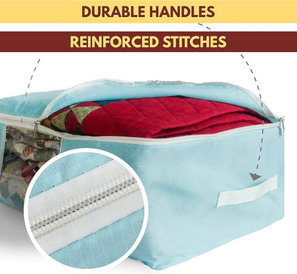 Madam Sew Quilt Blanket Storage Bag|Blanket Organizer|Comforter Storage - Image 4