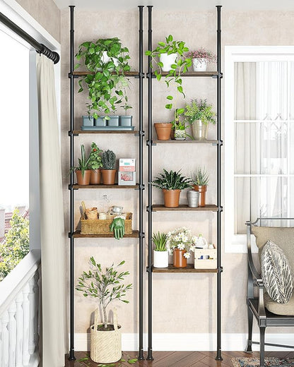 ALLZONE Adjustable Tall Narrow Bookshelf - Image 6