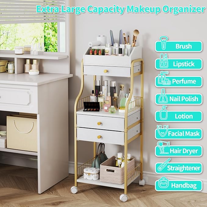 HapiRm Floor Makeup Organizer Storage - Image 5