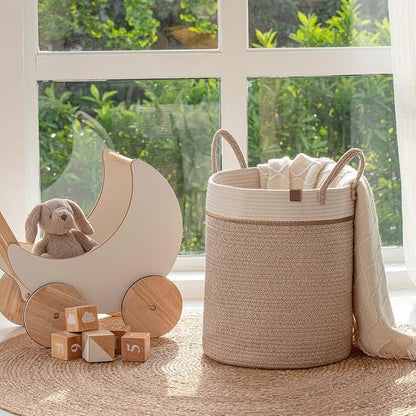 LA JOLIE MUSE Woven Basket Rope Storage Baskets - Image 2