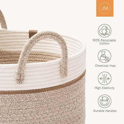 LA JOLIE MUSE Woven Basket Rope Storage Baskets - Image 5