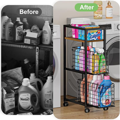 Hongtamoya 3 Tier Laundry Room Cart - Image 8