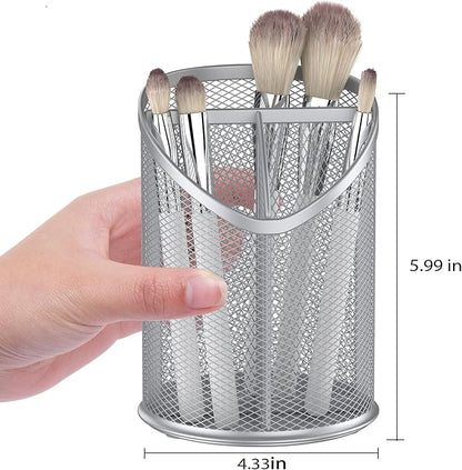 2 Pack Pen Holder Mesh Round Pencil - Image 2