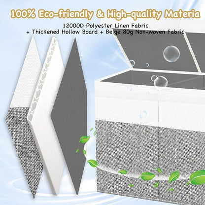 Large Toy Box Chest, Toy Storage Organizer, Storage Bins - Image 7