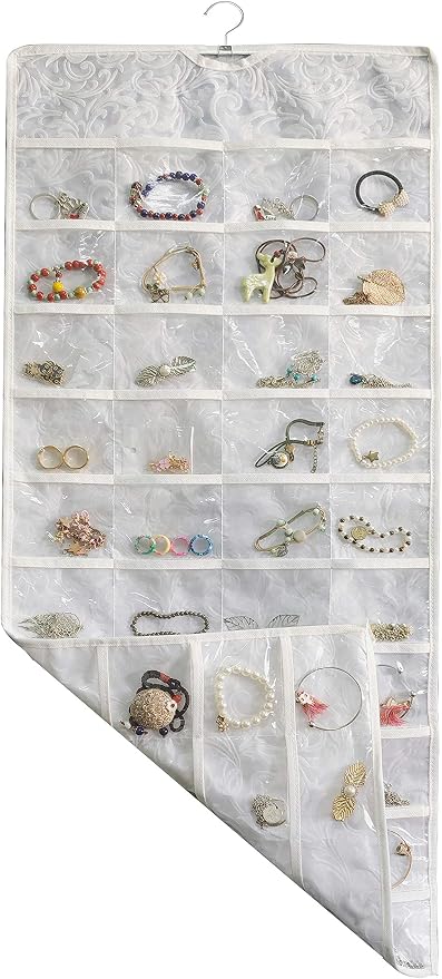 BB Brotrade Hanging Jewelry Organizer, Double-Sided Jewelry Storage Organizer - Image 4