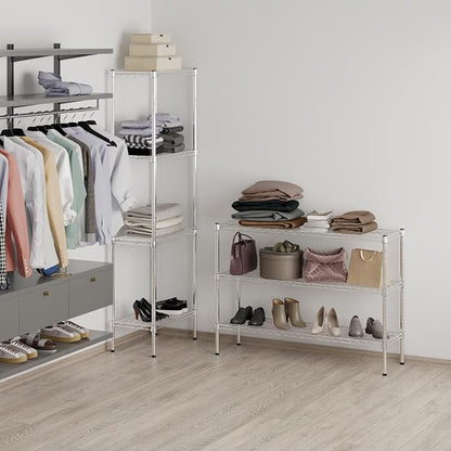 14" Deep x 48" Wide x 34" Height Wire Shelving Kit | 3-Tier | NSF Commercial - Image 7