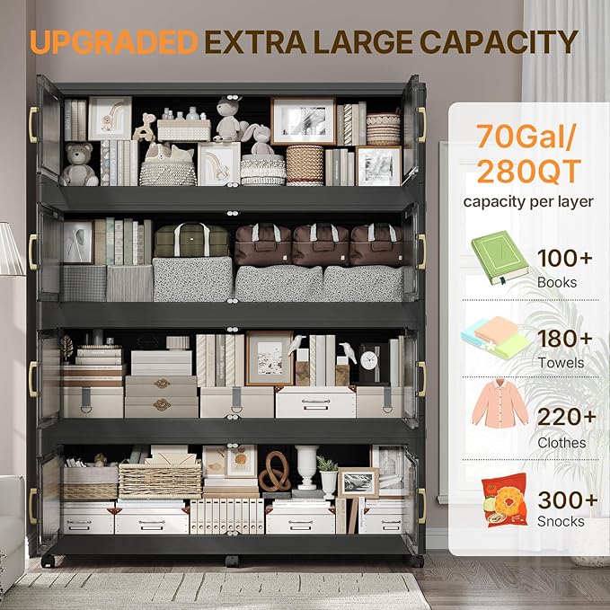 210Gal Extra Large Stackable Storage Bins - Image 3