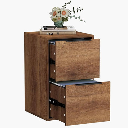 LUCYPAL 2 Drawer File Cabinet, Wood File Cabinets by HomeOfficeFurniture