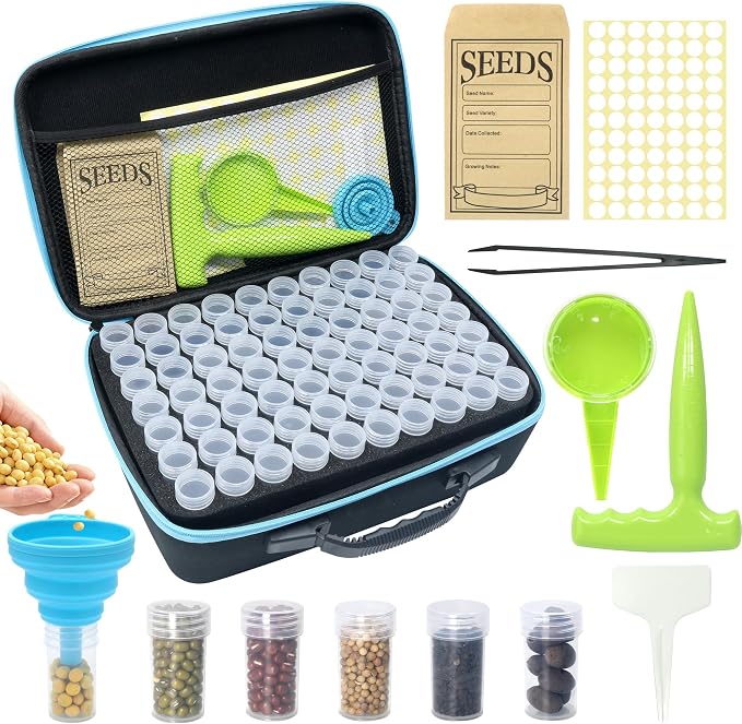 140 Slots Seed Storage Organizer Kit by Sumloty
