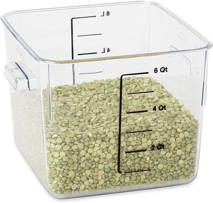 Rubbermaid Commercial Products Space Saving Square Food Storage Container 6 - Image 5