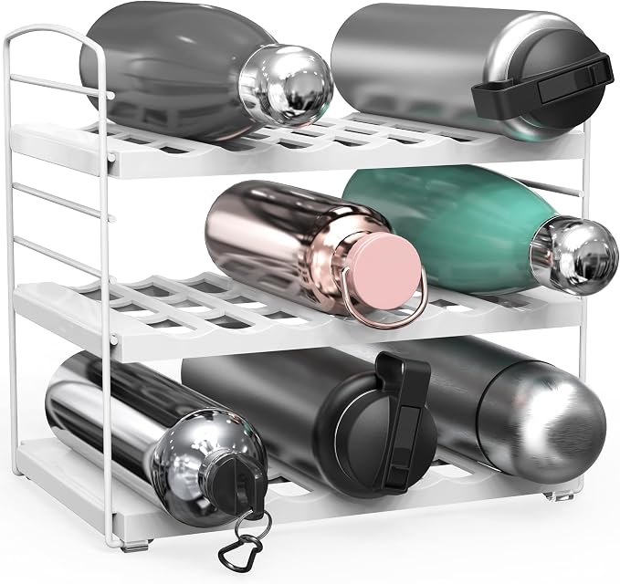 Simple Houseware Water Bottle and Travel Mug Cabinet Adjustable Storage Rack by SimpleHouseware