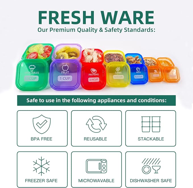 Finorder 21 Day Portion Control Container Kit - Image 3