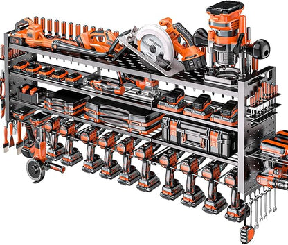 49.8" W Large Power Tool Organizer Wall Mount, Heavy Duty Tool Organizer by SHOMEXTOL