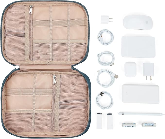 NISHEL Travel Cord Organizer Case, Tech Electronic Bag, Essentials - Image 5