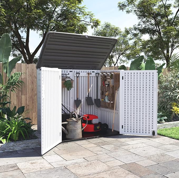KINYING Larger Outdoor Storage Shed Weather Resistance, Horizontal Outdoor - Image 4