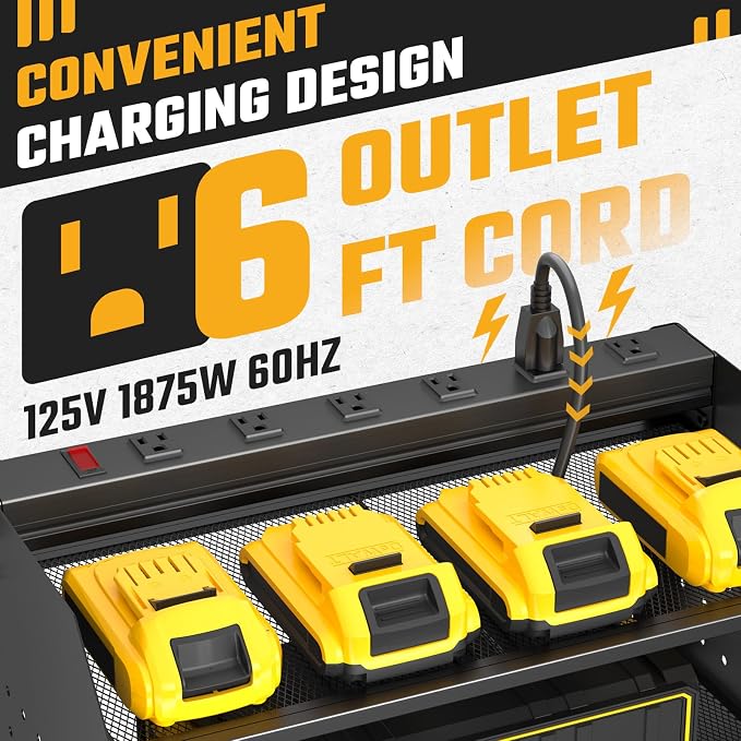 ZESEN Power Tool Organizer Wall Mount, 3 Layer Charging Station - Image 2