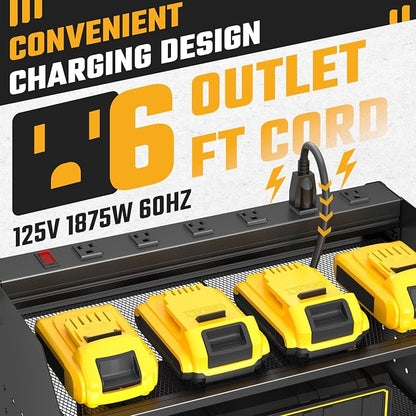 ZESEN Power Tool Organizer Wall Mount, 3 Layer Charging Station - Image 2