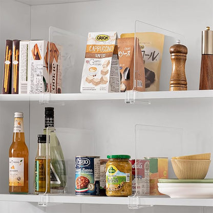 HBlife 24 Pack Clear Shelf Dividers, Vertical Purse Organizer - Image 8