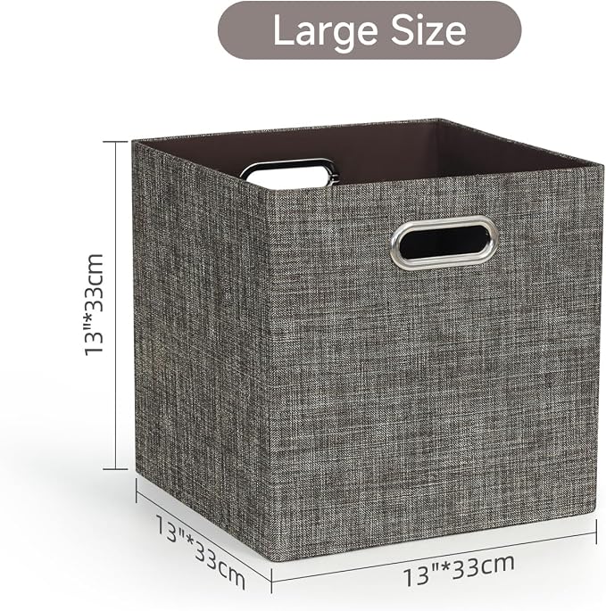 Posprica Storage Basket Bins, 13×13 Foldable Storage Boxes Containers - Image 2