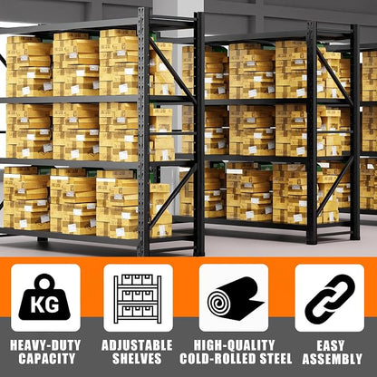 torage Shelves, Garage Shelving Heavy Duty Metal Adjustable Garage Shelves - Image 5