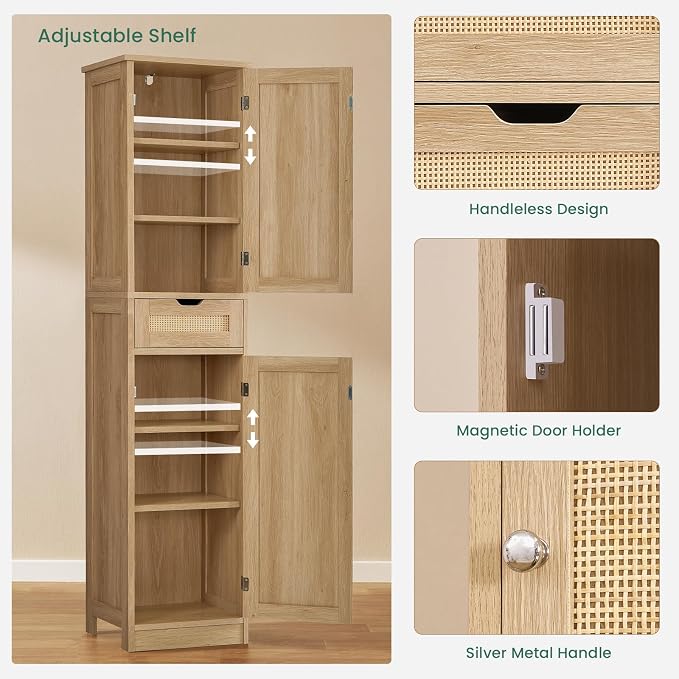 Iwell Tall Narrow Storage Cabinet - Image 5