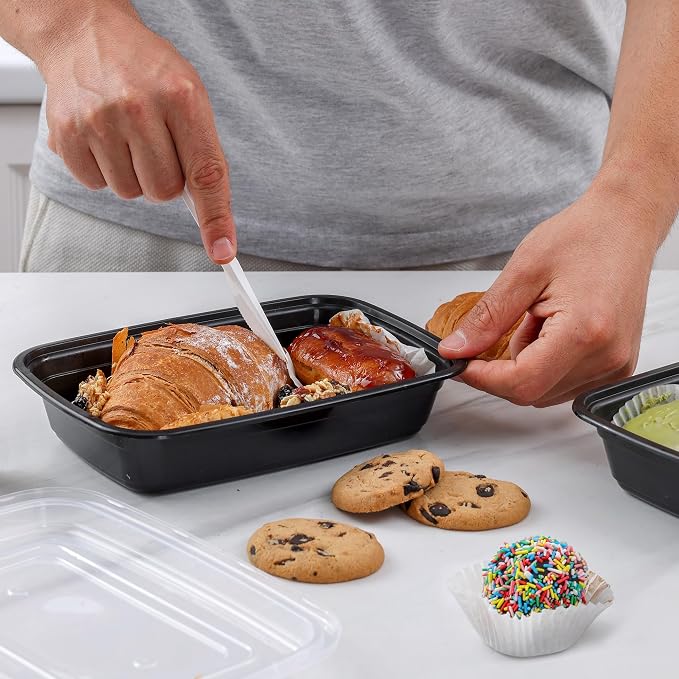 GUSTO 28 oz - 1 Compartment Meal Prep Containers - Image 5