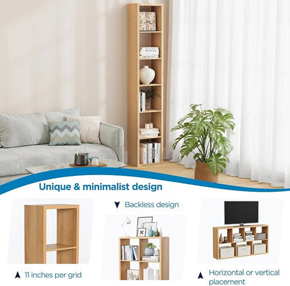 6 Cube Storage Organizer Single Row, Cube Shelf - Image 6