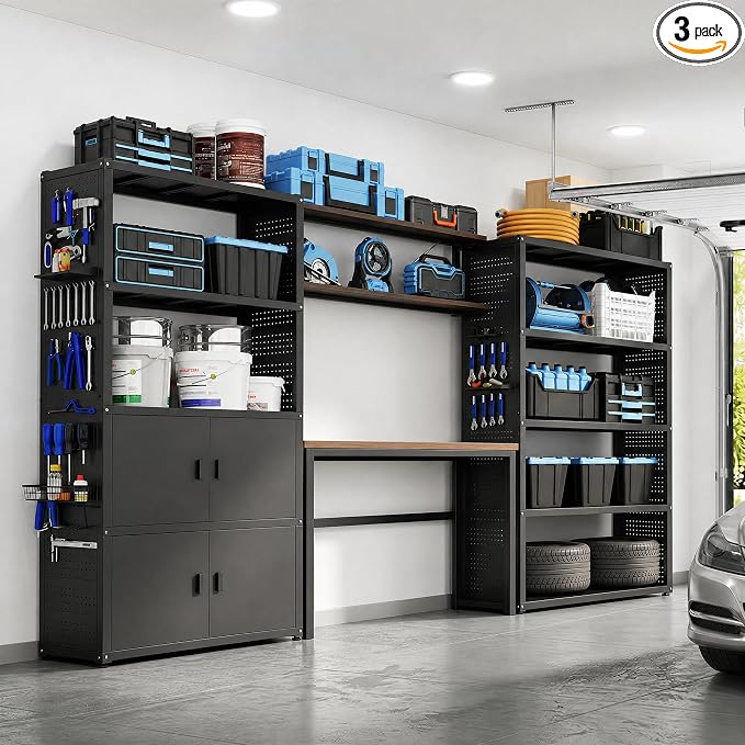 FLEXIMOUNTS 129" W Modular Garage Storage Cabinet by FLEXIMOUNTS