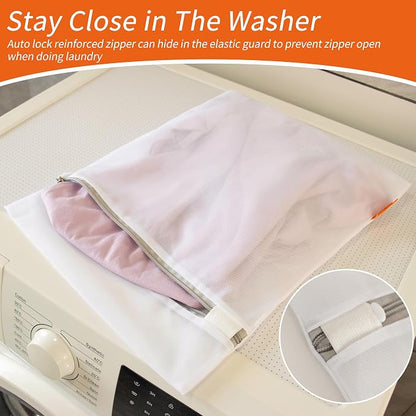 Polecasa Mesh Laundry Bags 2 Pack | Sturdy Zipper, - Image 4