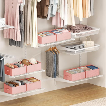 DIMJ Large Closet Shelf Organizer Bins 8 Packs - Image 7