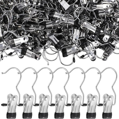 Yinder 250 Pcs Boot Hangers Clips Laundry Hooks Hanging Stainless Steel Clothes - Image 9