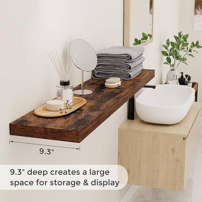 48 Inch Floating Shelves, 9.3 Inch Deep Floating Shelf - Image 4