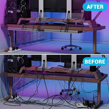 Open Slot Wire Duct Kit, 31.4" Server Rack Cable Management, Cable Management - Image 4