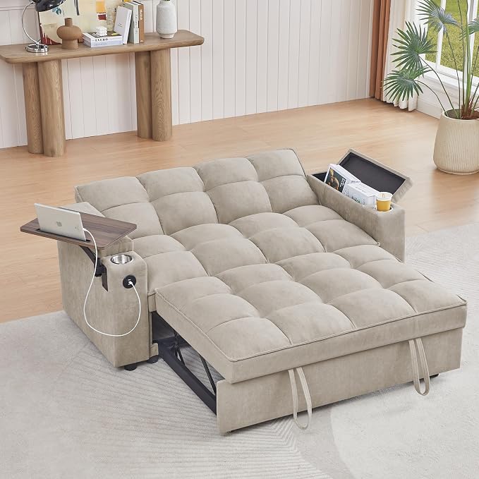 65" Cloud Couch Sleeper Sofa Bed by hansones