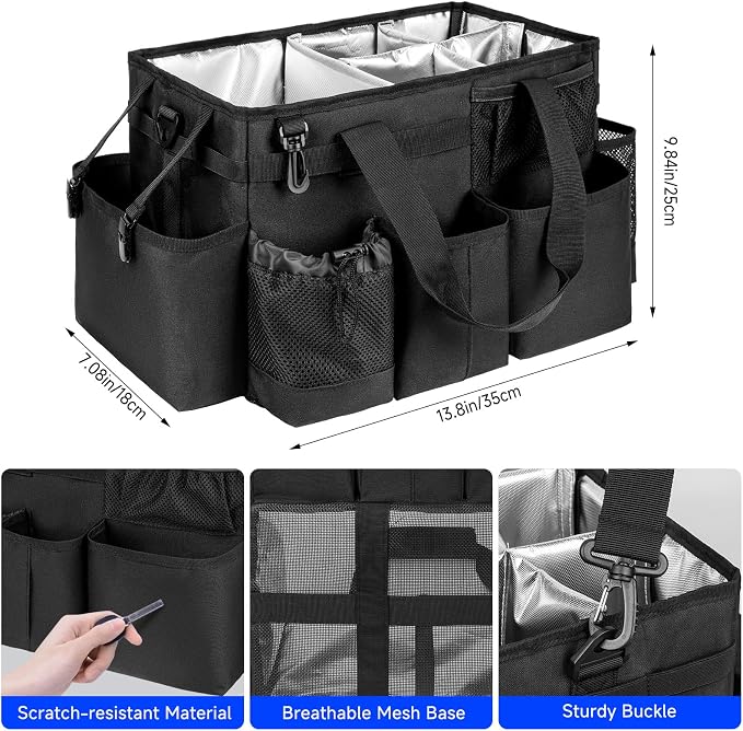Cleaning Caddy Bag, Cleaning Supplies Organizer - Image 4