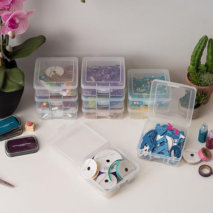 IRIS USA Pencil Case Boxes, |Made in USA|, Plastic Bead Organizing Containers - Image 3